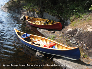 canoes on shore