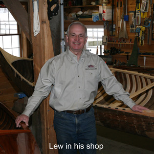 lew in his shop