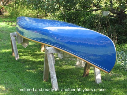 restored canoe