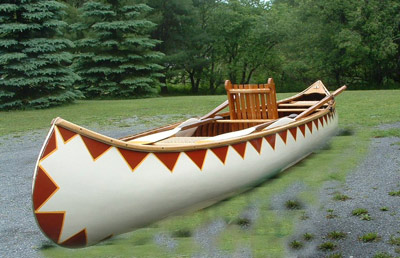 restored canoe